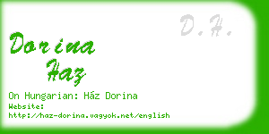 dorina haz business card