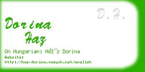 dorina haz business card